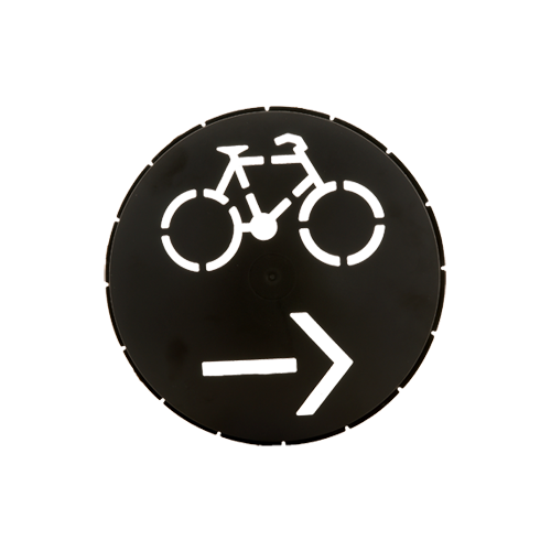 Sjabloon Fiets Pijl Links Tbv Led Module 1